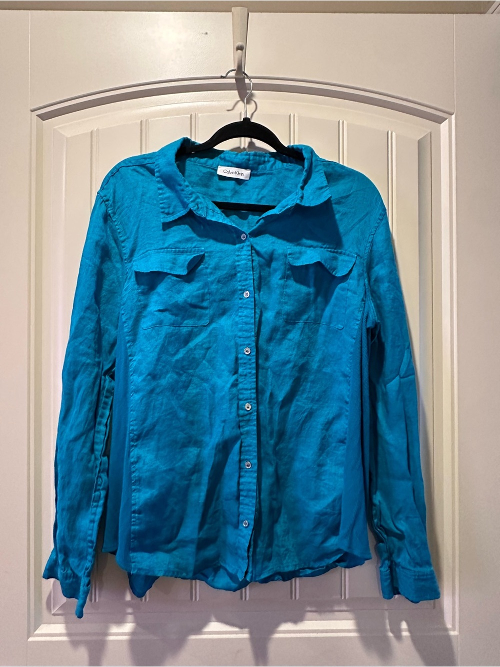 Calvin Klein Bright Teal Button-Down Shirt
